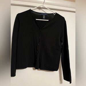 Karen Scott Women's Black Button Down Shirt